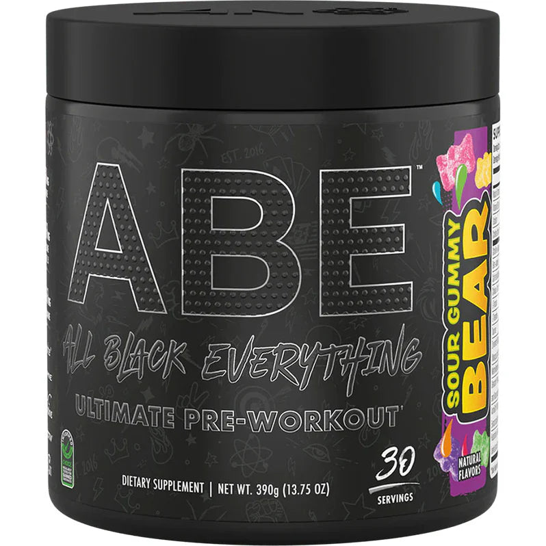 ABE Ultimate Pré-Workout 390g Sour Gummy Bear - Énergie et performance - SynerFit Nutrition