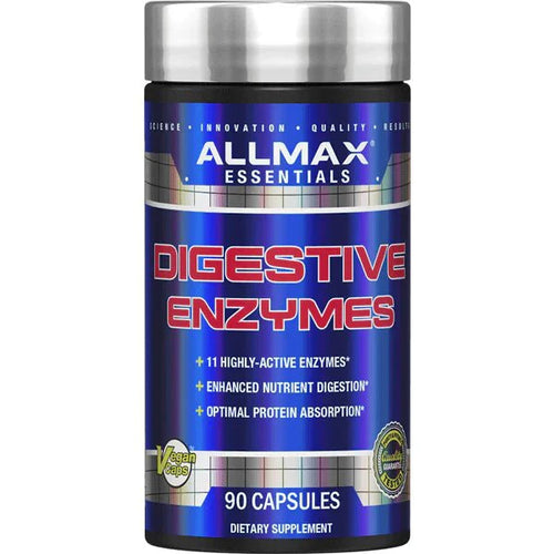 AllMax Enzymes Digestives 90 Capsules - Digestion Absorption Nutriments | SynerFit Nutrition