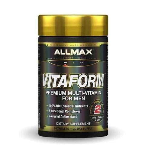 AllMax Vitaform Multivitamine pour Hommes 60 Capsules - Vitamines Minéraux Sportifs | SynerFit Nutrition