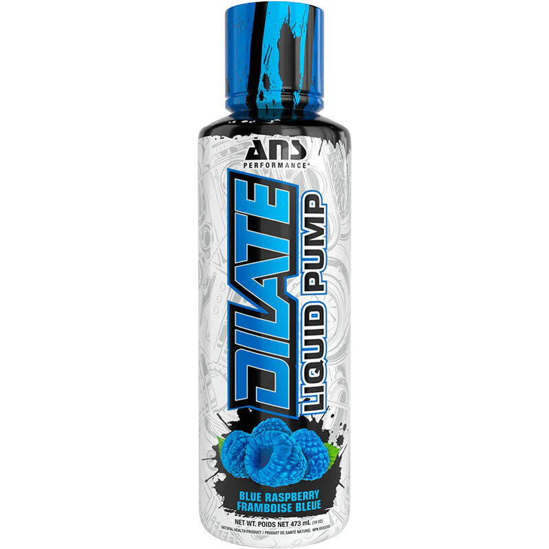 ANS Dilate Liquid Pump Stim Free 473ml - Framboise bleue - SynerFit Nutrition