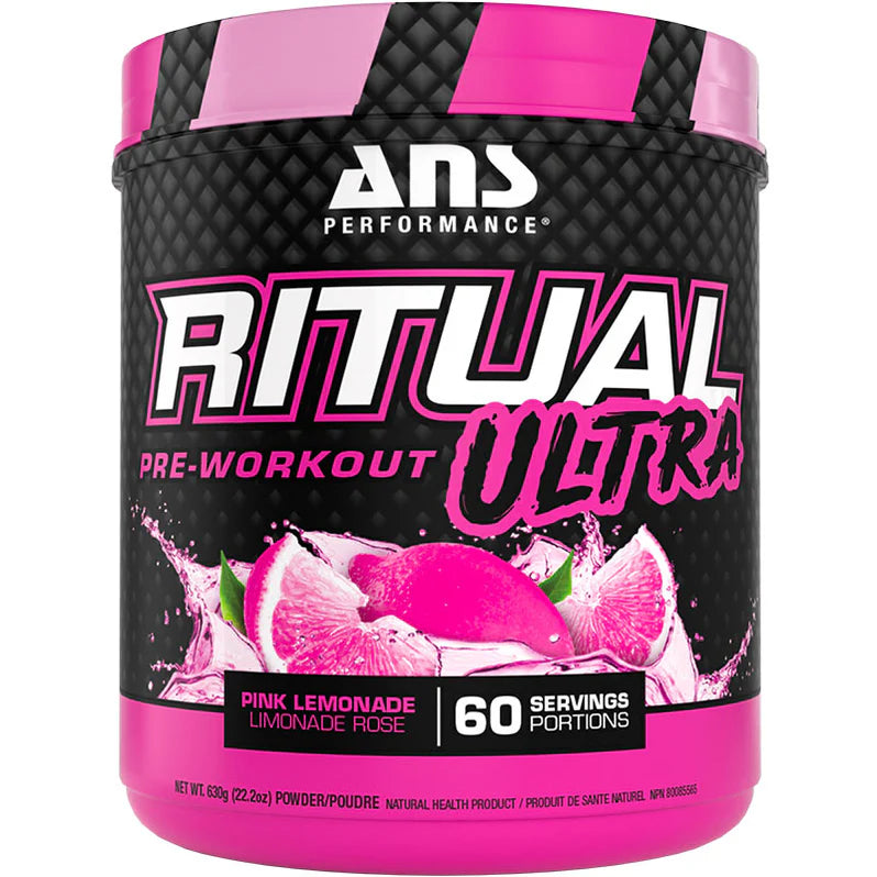 ANS Ritual Ultra Pré-Workout 630g Pink Lemonade - Énergie et performance - SynerFit Nutrition