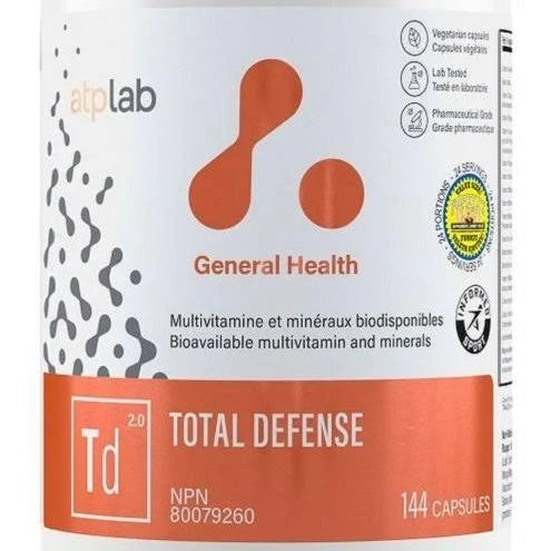 ATP Total Defense Multivitamines 144 caps - Santé et immunité - SynerFit Nutrition