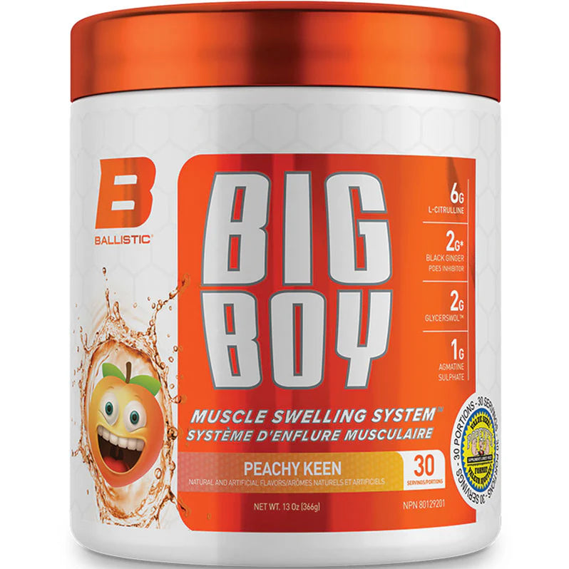 Ballistic Supps Big Boy Stim Free 366g 30 portions Peachy Keen - SynerFit Nutrition