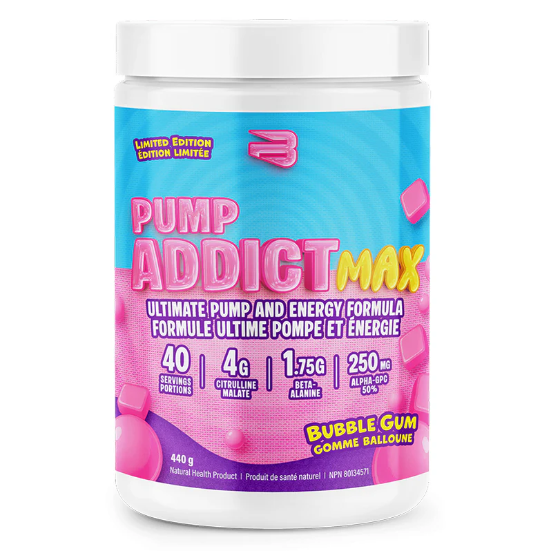 Believe Pump Addict V MAX 4 Pré-workout 440g Bubblegum - SynerFit Nutrition