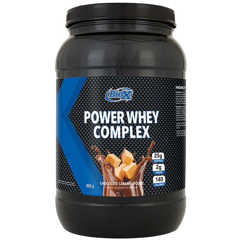 BioX Power Whey Complex 2lb 908g Chocolate Caramel Fudge - SynerFit Nutrition