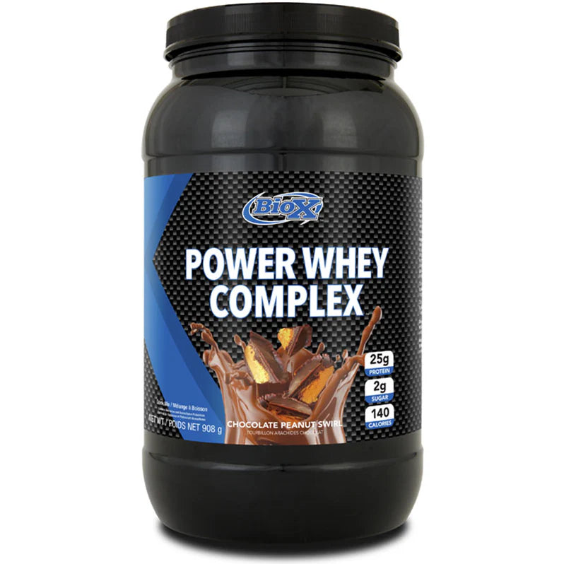 BioX Power Whey Complex 2lb Chocolate Peanut Swirl - SynerFit Nutrition