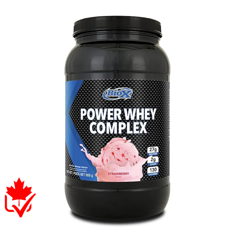 BioX Power Whey Complex 908g Strawberry - SynerFit Nutrition