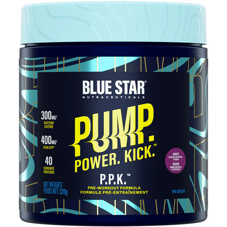 Blue Star Pump Power Kick Pré-workout 320g 40 portions Grape - SynerFit Nutrition