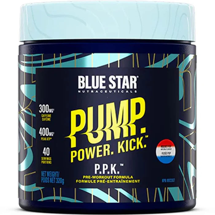 Blue Star Pump Power Kick Pré-workout 320g 40 portions Rocket Pop - SynerFit Nutrition