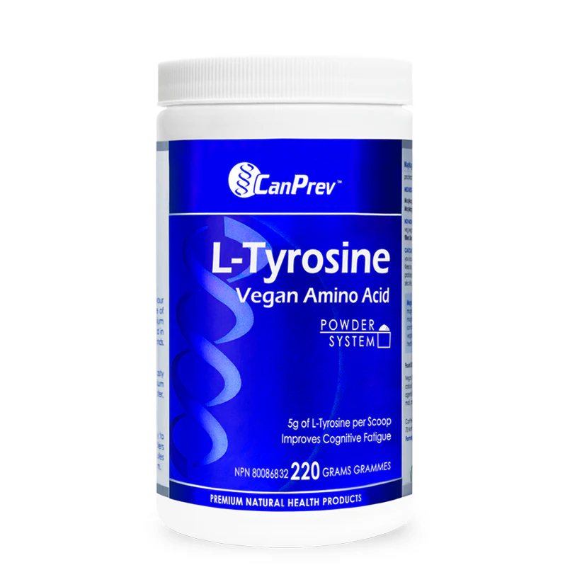 CanPrev L-Tyrosine 220g - Acide Aminé Focus Mental Énergie Dopamine | SynerFit Nutrition