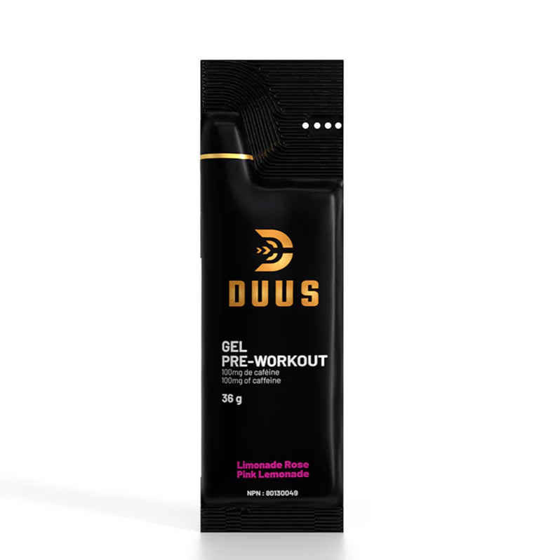 Duus Gel Pré-Workout 36g Pink Lemonade - Énergie en gel - SynerFit Nutrition