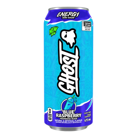 Ghost Energy Drink 473ml Blue Raspberry - SynerFit Nutrition