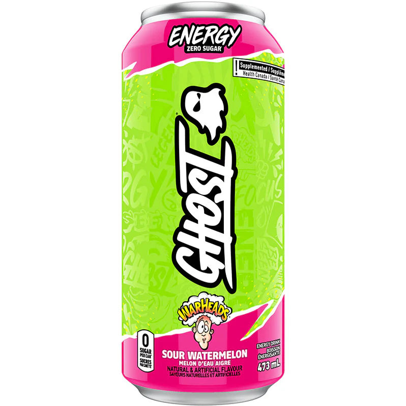 Ghost Energy Drink 473ml Sour Watermelon - SynerFit Nutrition
