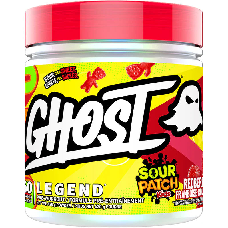 Ghost Legend Pré-workout 420g 60 portions Sour Patch Kids Redberry - SynerFit Nutrition