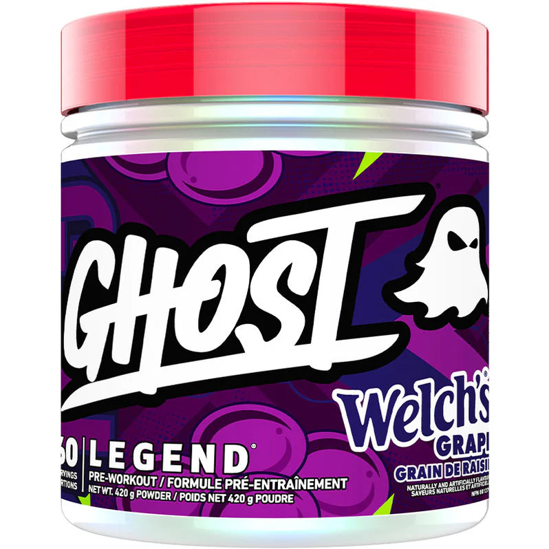 Ghost Legend Pré-workout 420g 60 portions Welch's Grape - SynerFit Nutrition