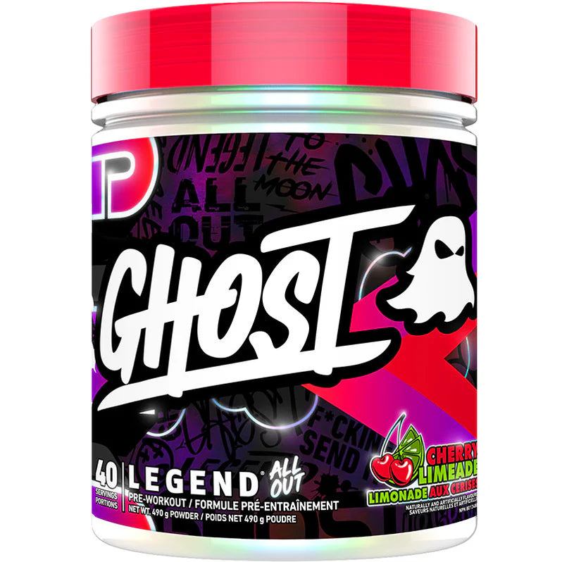 Ghost Legend All Out Pré-workout 490g 40 portions Cherry Limeade - SynerFit Nutrition