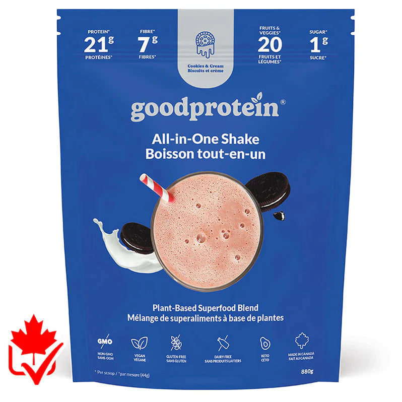 Good Protein All-in-One Vegan 880g Biscui et crème - Protéine végétale - SynerFit Nutrition