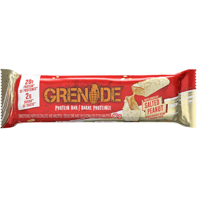 Grenade Protein Bar 60g White Chocolate Salted Peanut - SynerFit Nutrition