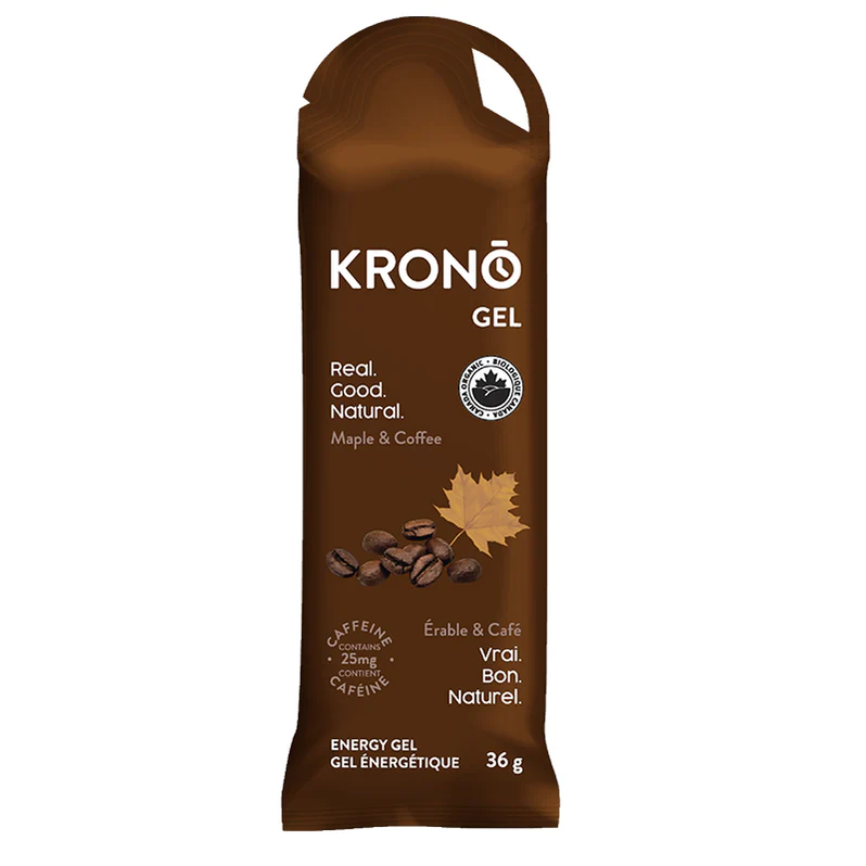 Krono Gel Énergisant Érable et Café 36g - Énergie Endurance Course Cyclisme | SynerFit Nutrition