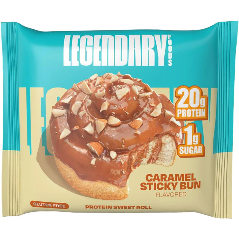 Legendary Foods Brioche Protéinée Caramel Sticky Bun 65g - SynerFit Nutrition