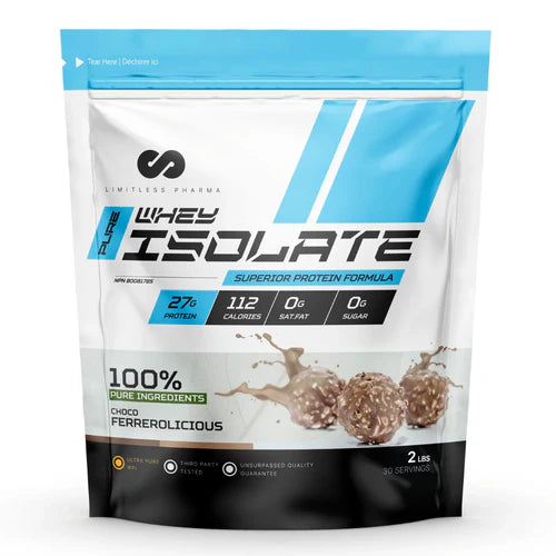 Limitless Whey Isolate — Protéine Isolée Ultra-Pure 2lbs & 5lbs
