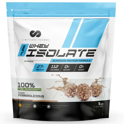 Limitless Whey Isolate — Protéine Isolée Ultra-Pure 2lbs & 5lbs