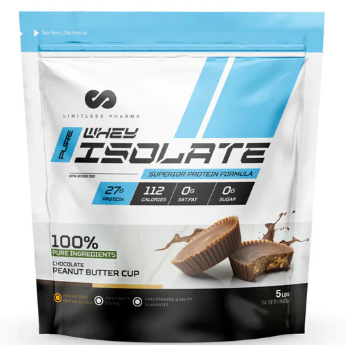 Limitless Whey Isolate — Protéine Isolée Ultra-Pure 2lbs & 5lbs