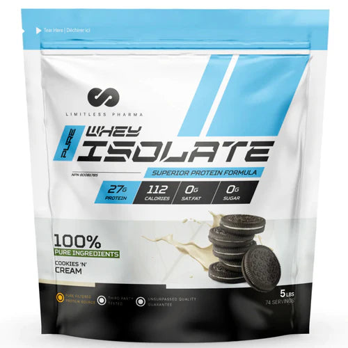 Limitless Whey Isolate — Protéine Isolée Ultra-Pure 2lbs & 5lbs