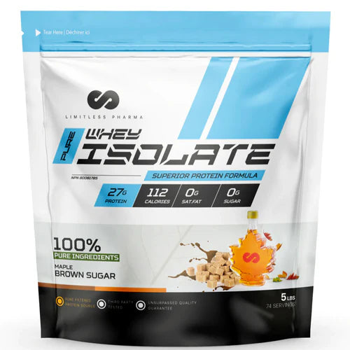 Limitless Whey Isolate — Protéine Isolée Ultra-Pure 2lbs & 5lbs