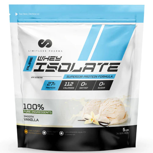 Limitless Whey Isolate — Protéine Isolée Ultra-Pure 2lbs & 5lbs