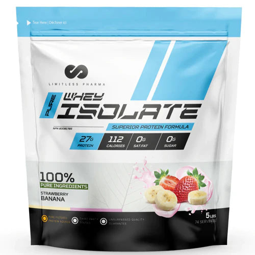 Limitless Whey Isolate — Protéine Isolée Ultra-Pure 2lbs & 5lbs