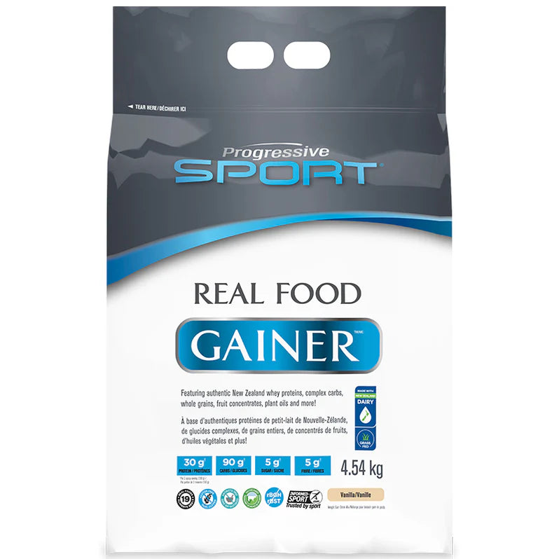 Progressive Real Food Gainer 4.54kg Vanille - Prise de masse - SynerFit Nutrition