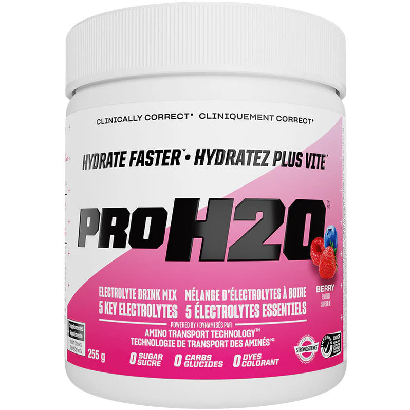 PVL Pro H2O Électrolytes 255g Berry - Hydratation et performance - SynerFit Nutrition