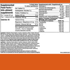 PVL Pro H2O Électrolytes Orange - Valeurs nutritives - SynerFit Nutrition