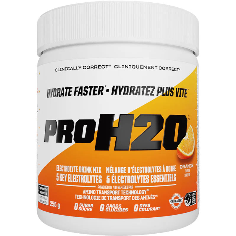 PVL Pro H2O Électrolytes 255g Orange - Hydratation et performance - SynerFit Nutrition