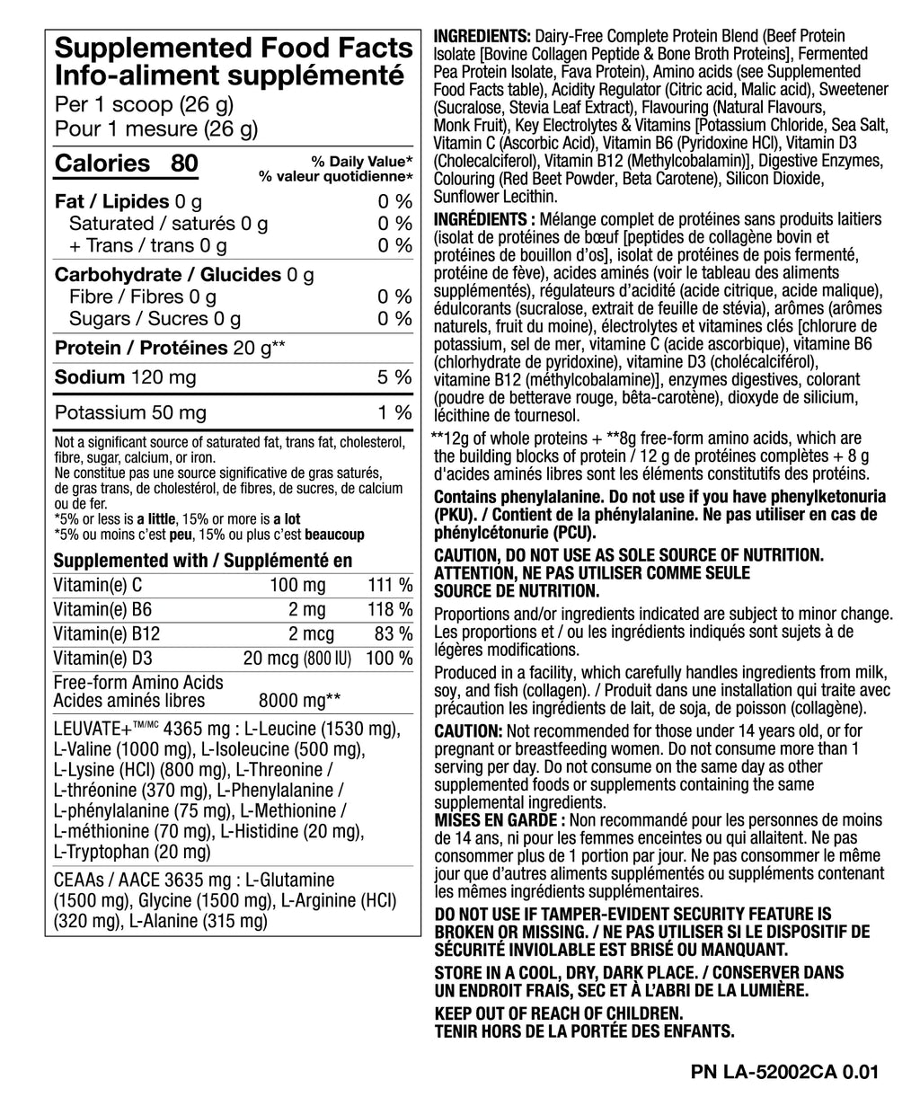 PVL ISO CLEAAR — Protéine de Bœuf Isolée 20g