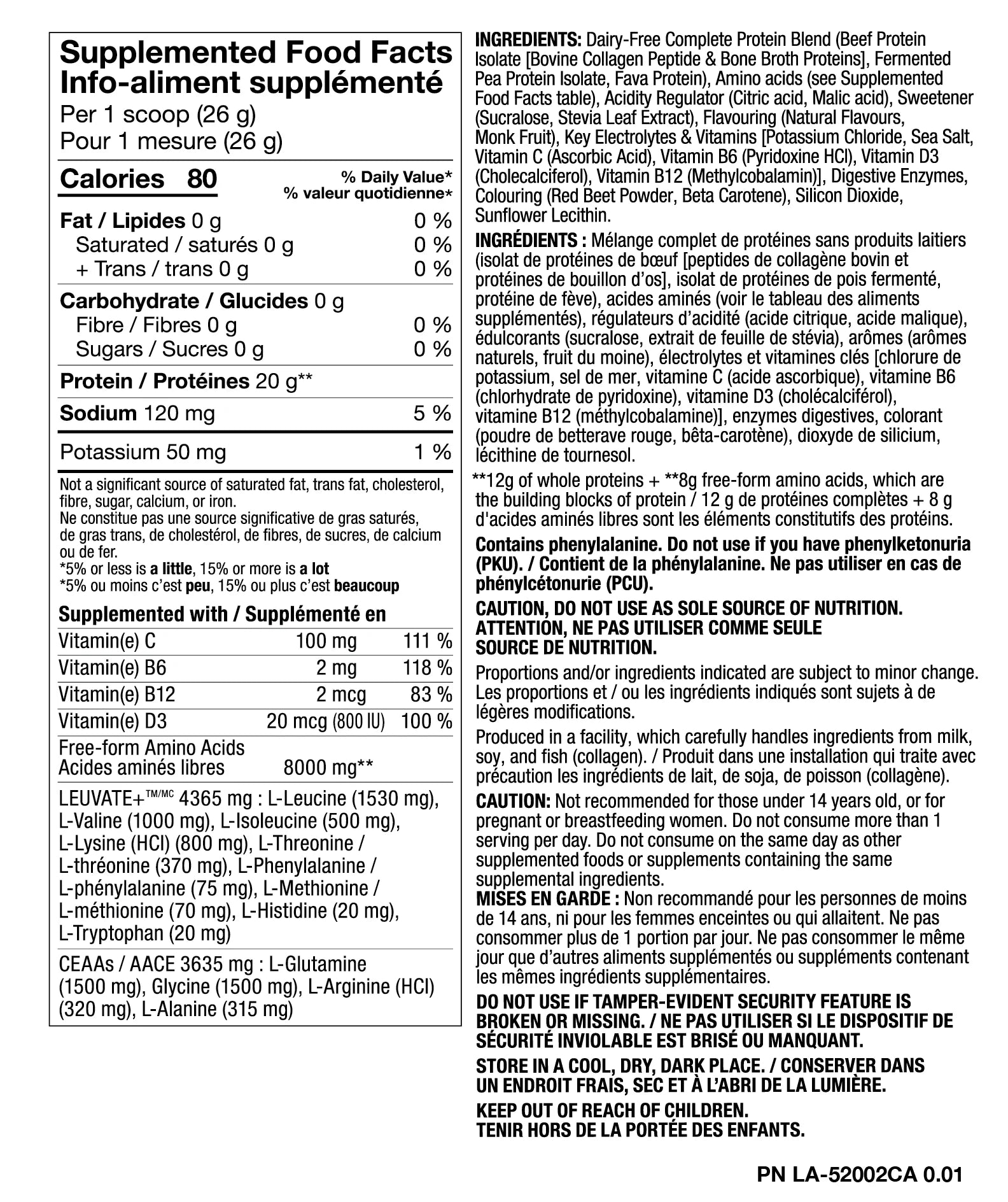 PVL ISO CLEAAR — Protéine de Bœuf Isolée 20g