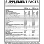 CBUM Thavage Pré-workout 516g - Informations nutritionnelles Blackberry Lemonade - SynerFit Nutrition