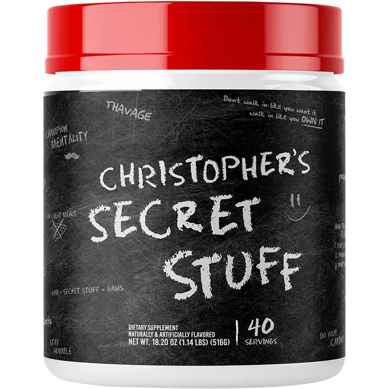 CBUM Christopher's Secret Stuff Pré-workout 516g 40 portions - SynerFit Nutrition