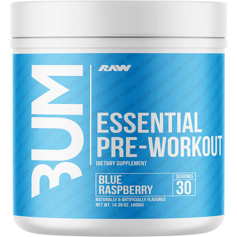 CBUM Essential Pré-workout 408g 30 portions Blue Raspberry - SynerFit Nutrition