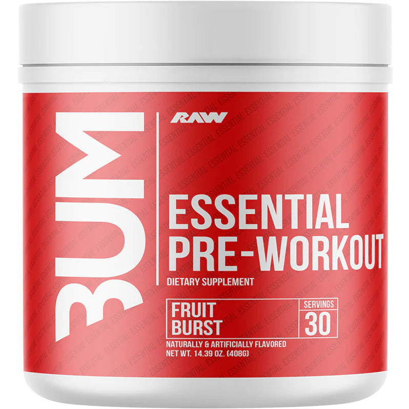 CBUM Essential Pré-workout 408g 30 portions Fruit Burst - SynerFit Nutrition