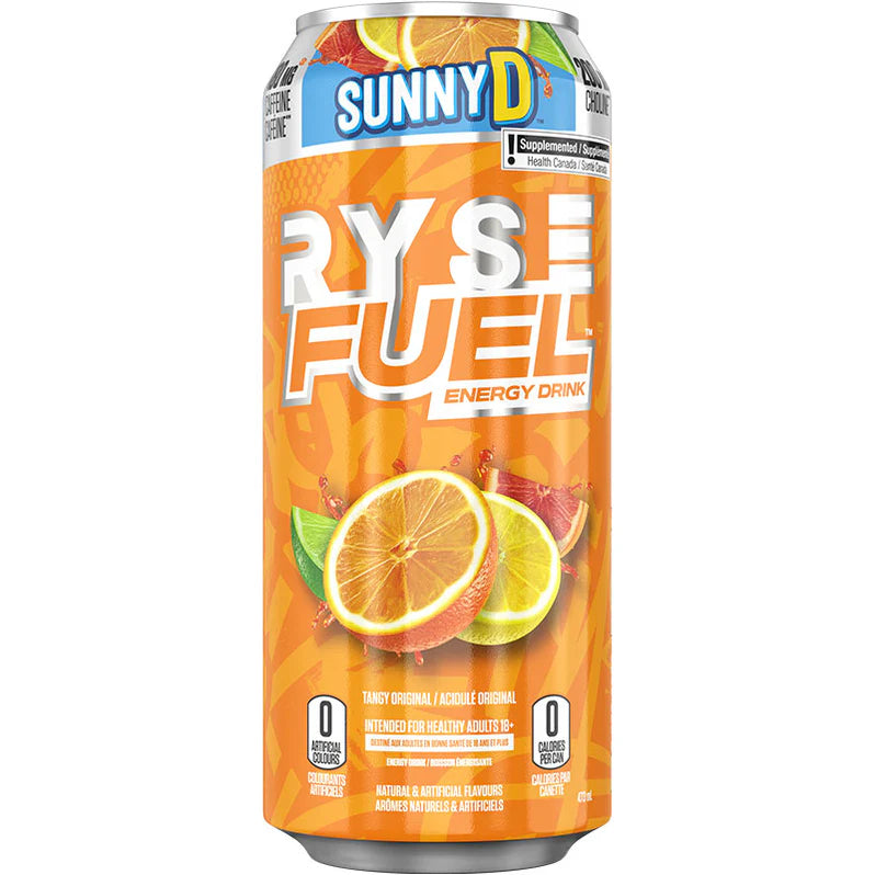 Ryse Fuel Energy Drink 473ml SunnyD Tangy Original - SynerFit Nutrition