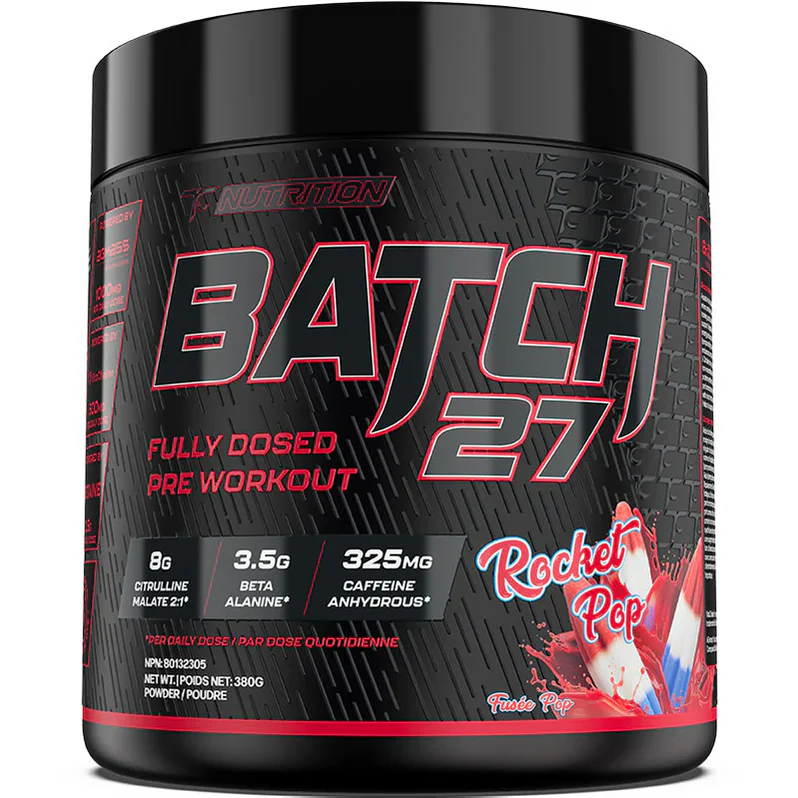 TC Nutrition Batch 27 Pré-workout 380g 40 portions Rocket Pop - SynerFit Nutrition