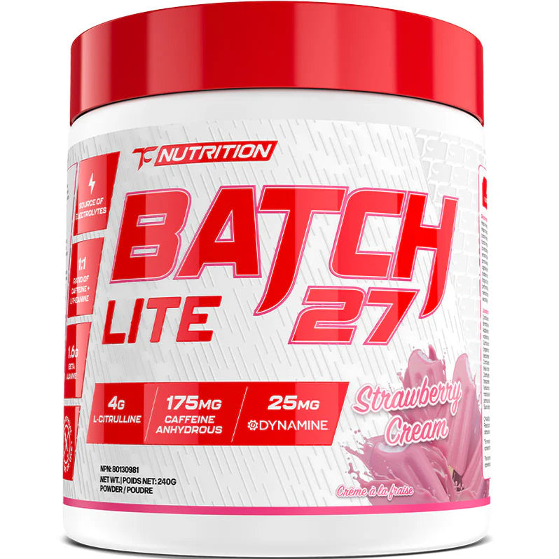 Batch 27 LITE – Pré-Workout Léger Énergie Stable, Focus Mental & Pump Musculaire