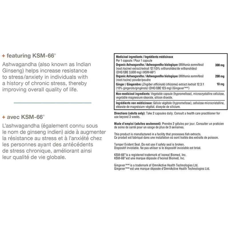 Youtheory Ashwagandha KSM-66® — Adaptogène Anti-Stress & Sommeil
